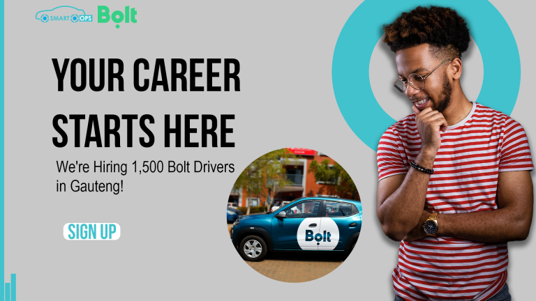 SmartOps Fleet is Hiring 1,500 Bolt Drivers in Gauteng!